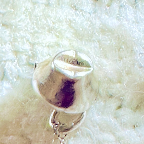 Authentic Tiffany & Co. Sterling Silver Apple Charm Necklace - Picture 4 of 5